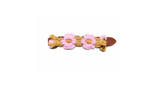 Le collier JÉRÔME — Kaki & rose / XS