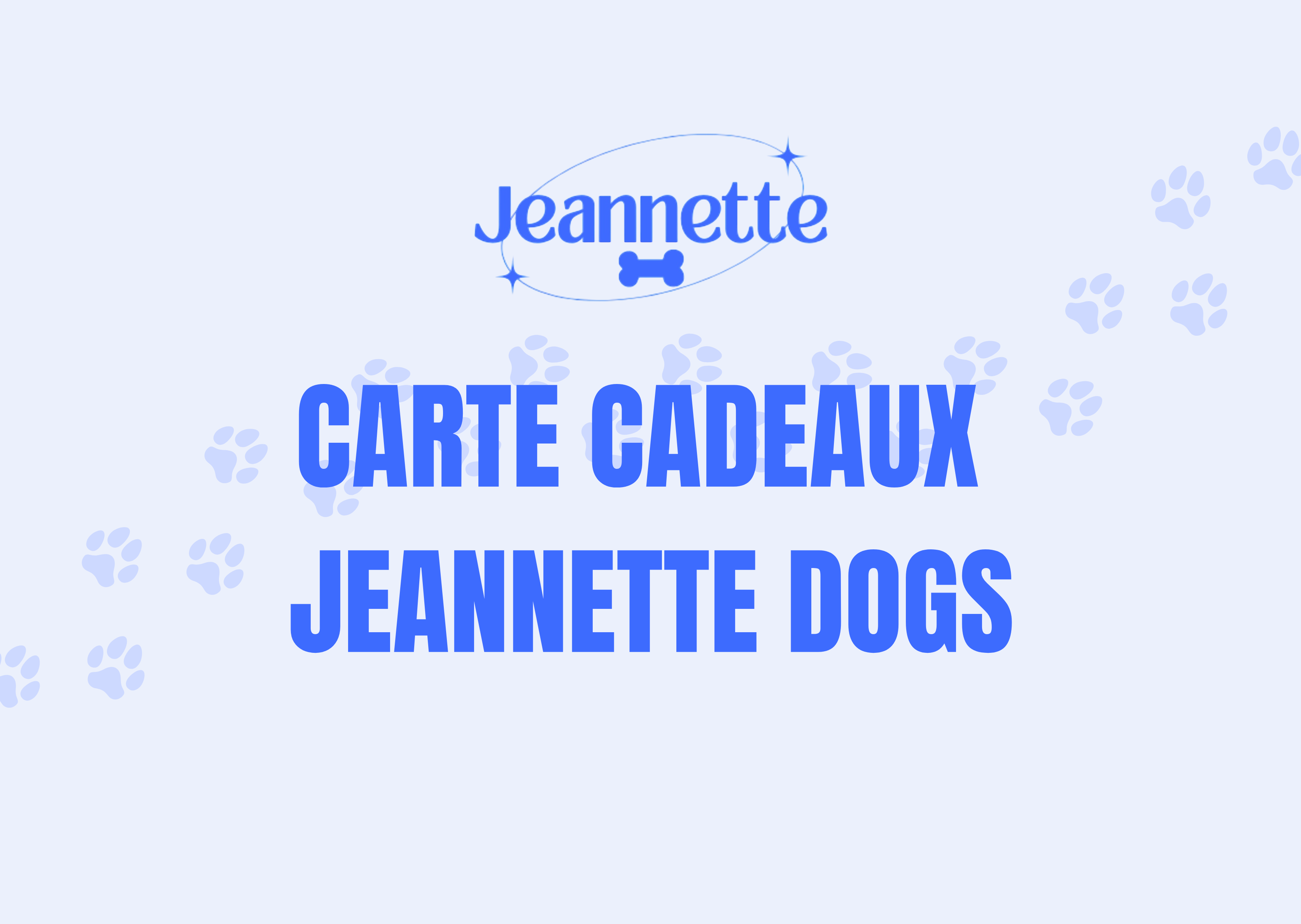 Carte cadeaux Jeanette Dogs